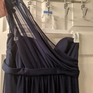 David' Bridal one shoudler dress